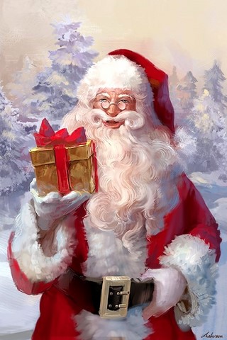 Babbo Natale con regalo
