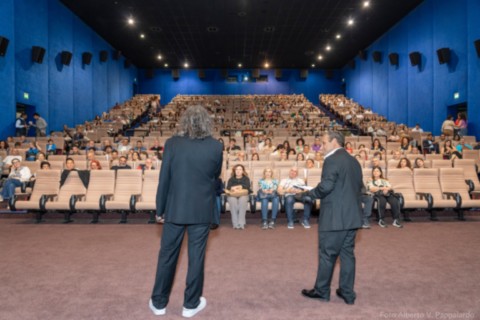 Salvo Campisano in sala al cinema